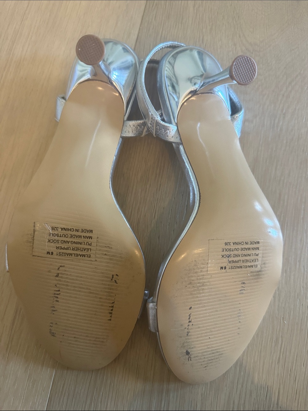 Steve Madden Silver Heels Size 6 brand new - Picture 6 of 6